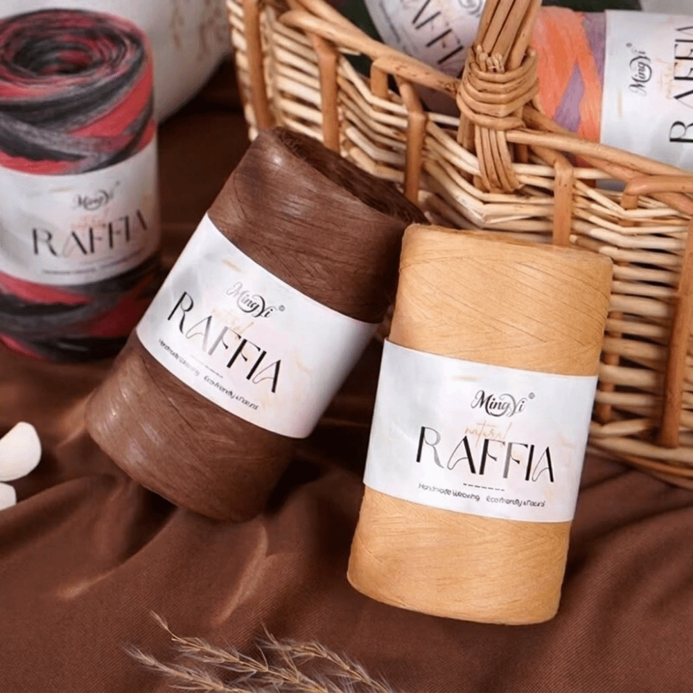 DIY Multi-Colored Raffia Yarn  - огляд і ціна Crochet Bag Raffia