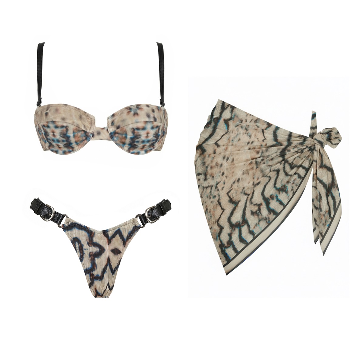 Bandeau 3 Pieces Bikini 2026 S - огляд і ціна Cover Up Kaftan